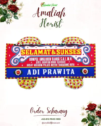 Karangan Bunga Ucapan Selamat di Mo'awo